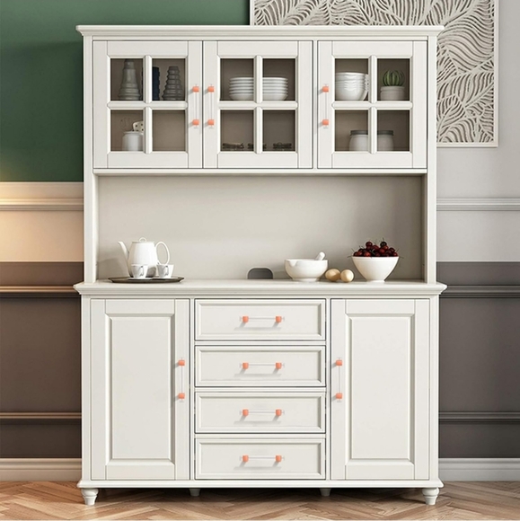 NIZADO 3-3/4 Inch 5 Pack Polished Rose Gold Clear Acrylic Square Cabinet Pulls - Picture 6 of 11